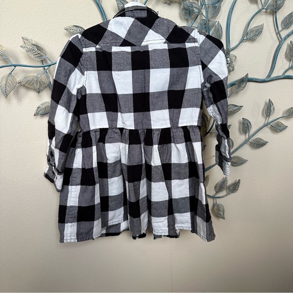Ralph Lauren black & white buffalo plaid flannel dress 2T - Picture 9 of 9